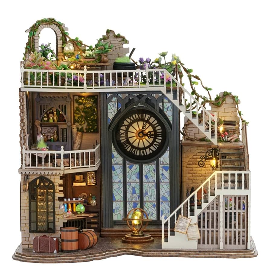 ドールハウス完成品オーダー。新作03 Amazon.co.jp: CPOWACE DIY ドールハウス 魔法屋/Magic house